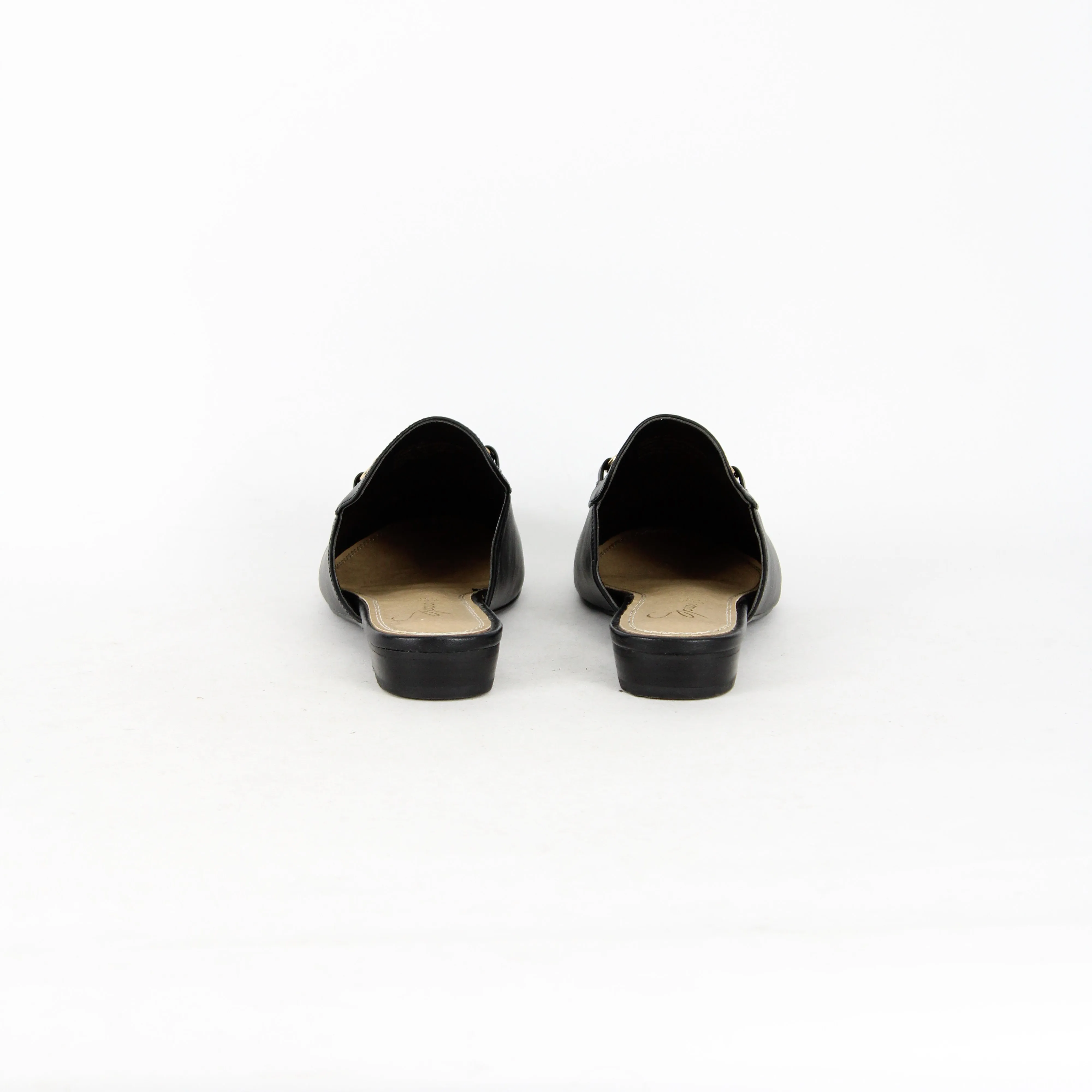 Spurr Black Loafer Mules
