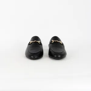 Spurr Black Loafer Mules