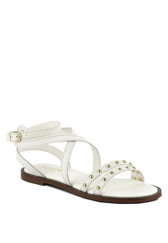 Studs Embellishment Strappy Sandals