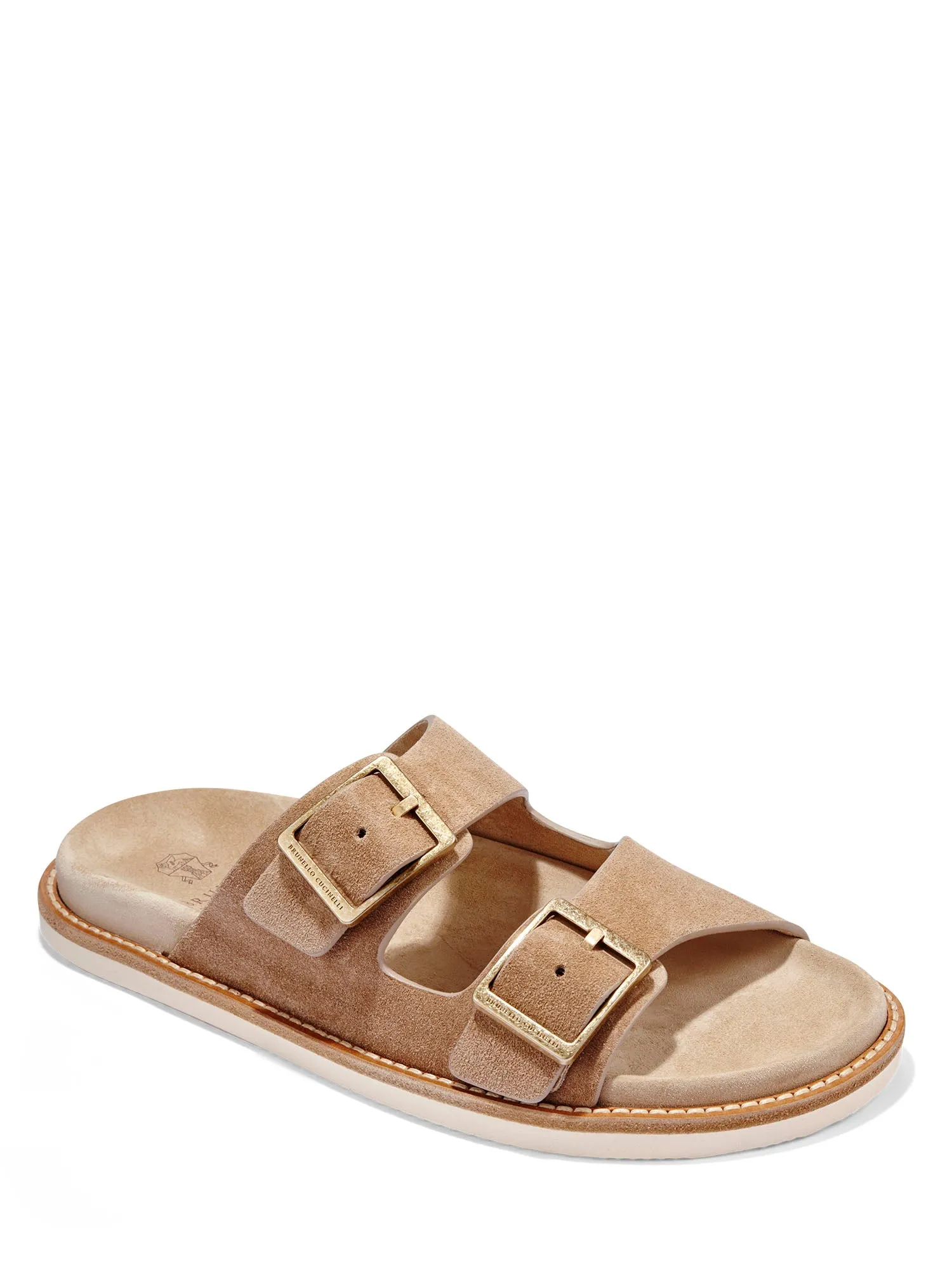 Suede Buckle Sandal