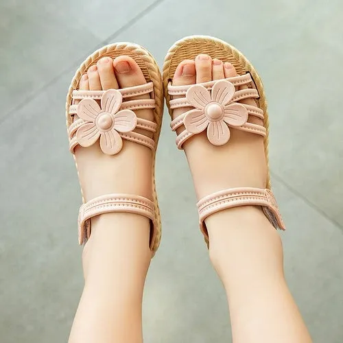 Summer Shoes Sandals Children Girls Fashion | Sandals Flower Children