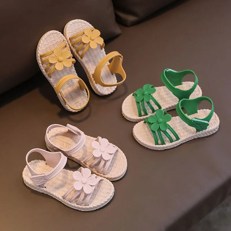 Summer Shoes Sandals Children Girls Fashion | Sandals Flower Children