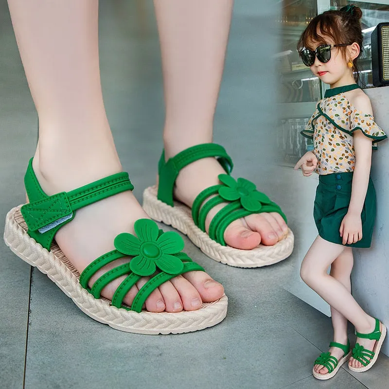 Summer Shoes Sandals Children Girls Fashion | Sandals Flower Children