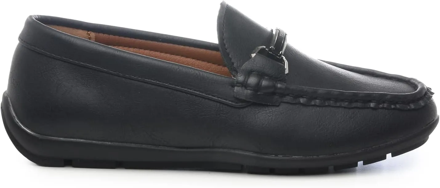 TAHARI Dapper Boys Dress Loafer Shoe - Stylish, Comfortable, Easy Slip-on Style, Flexible Outsole, Versatile for Formal & Casual Occasions, Durable