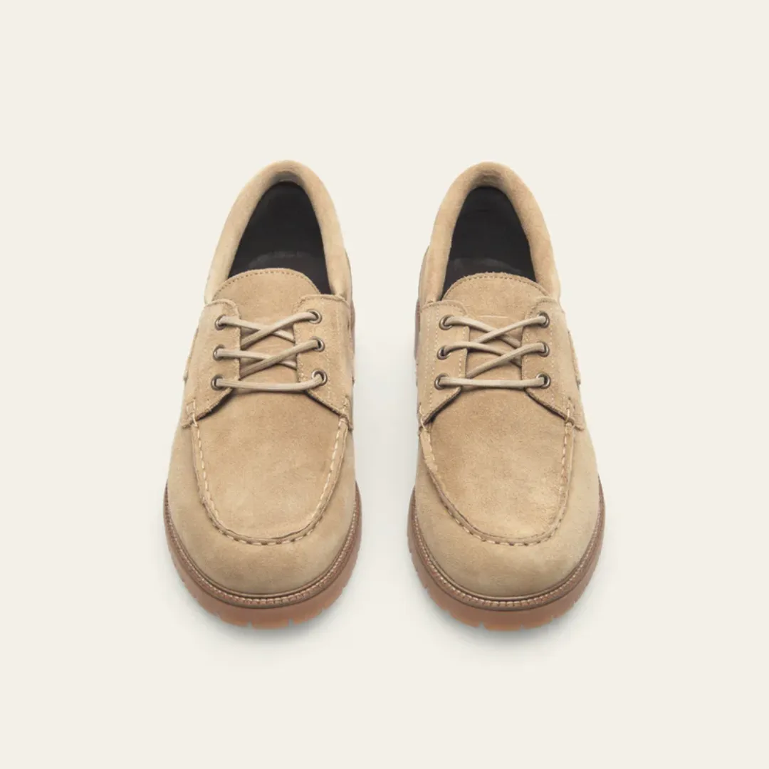 Taylor Suede Boat Shoe (Light Sand)