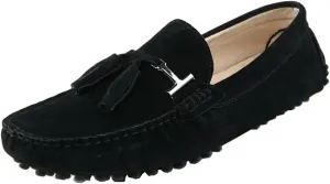 TDA Men's New Tassel Suede Driving Loafers Penny Boat Shoes
