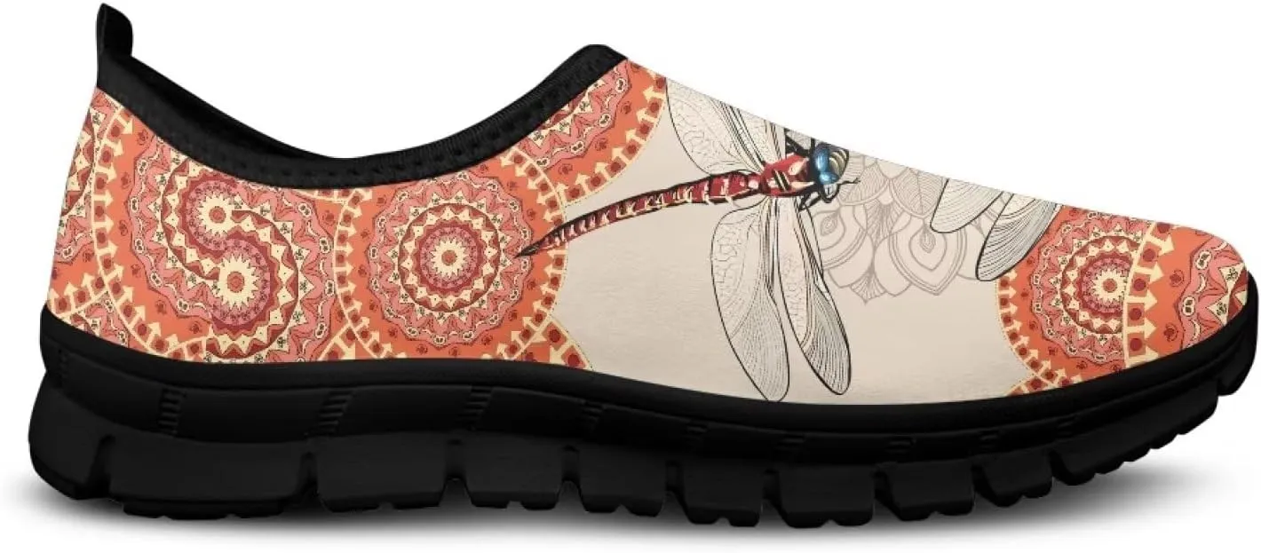 Tribal Womens Slip On Sneakers Lightweight Walking Shoes Casual Non-Slip Tennis Sneakers for Gym Work Travel US Size5.5-11.5