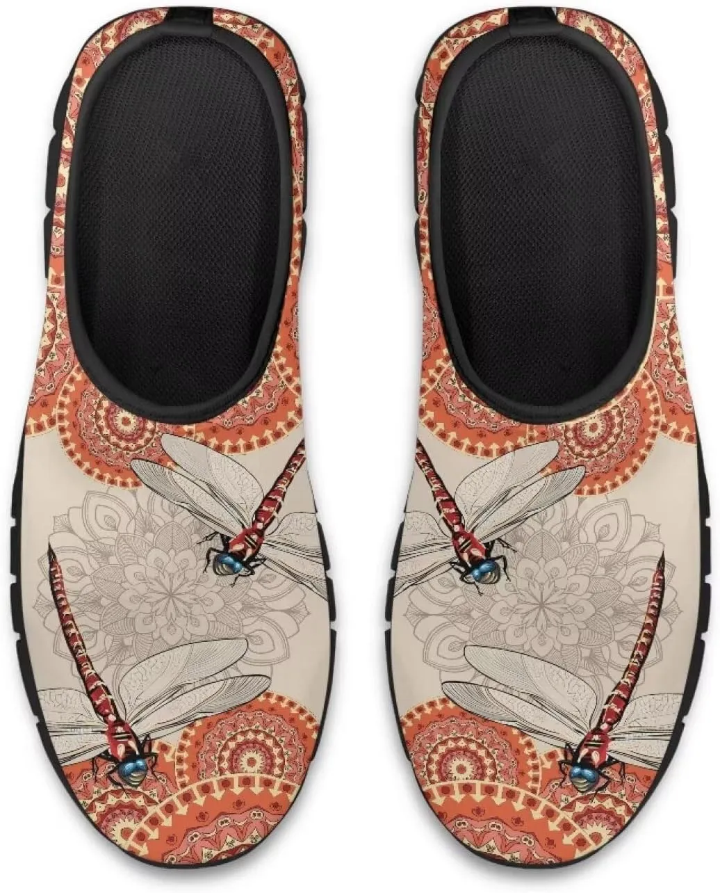 Tribal Womens Slip On Sneakers Lightweight Walking Shoes Casual Non-Slip Tennis Sneakers for Gym Work Travel US Size5.5-11.5