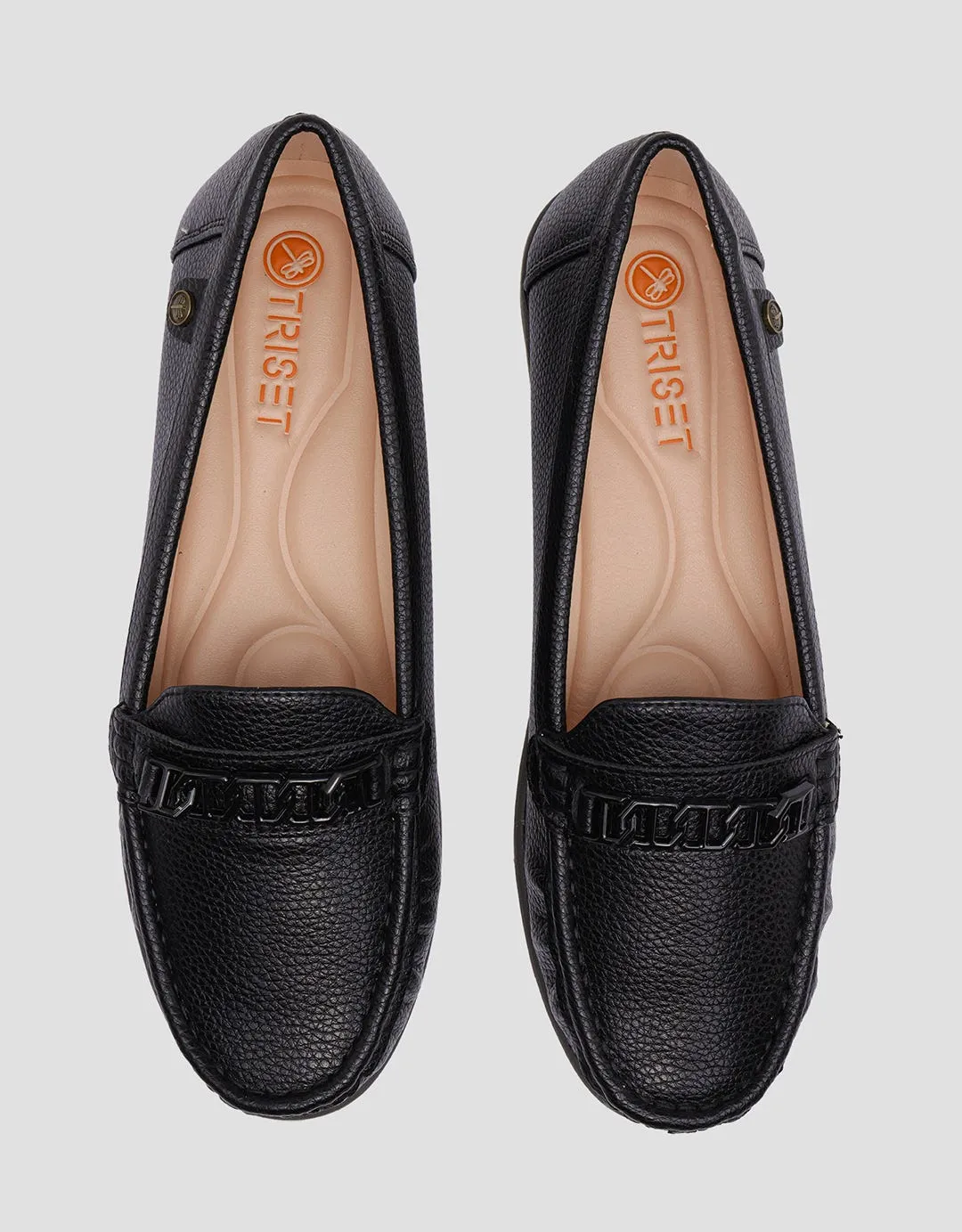 Triset Chain Accessories Sepatu Loafer Wanita