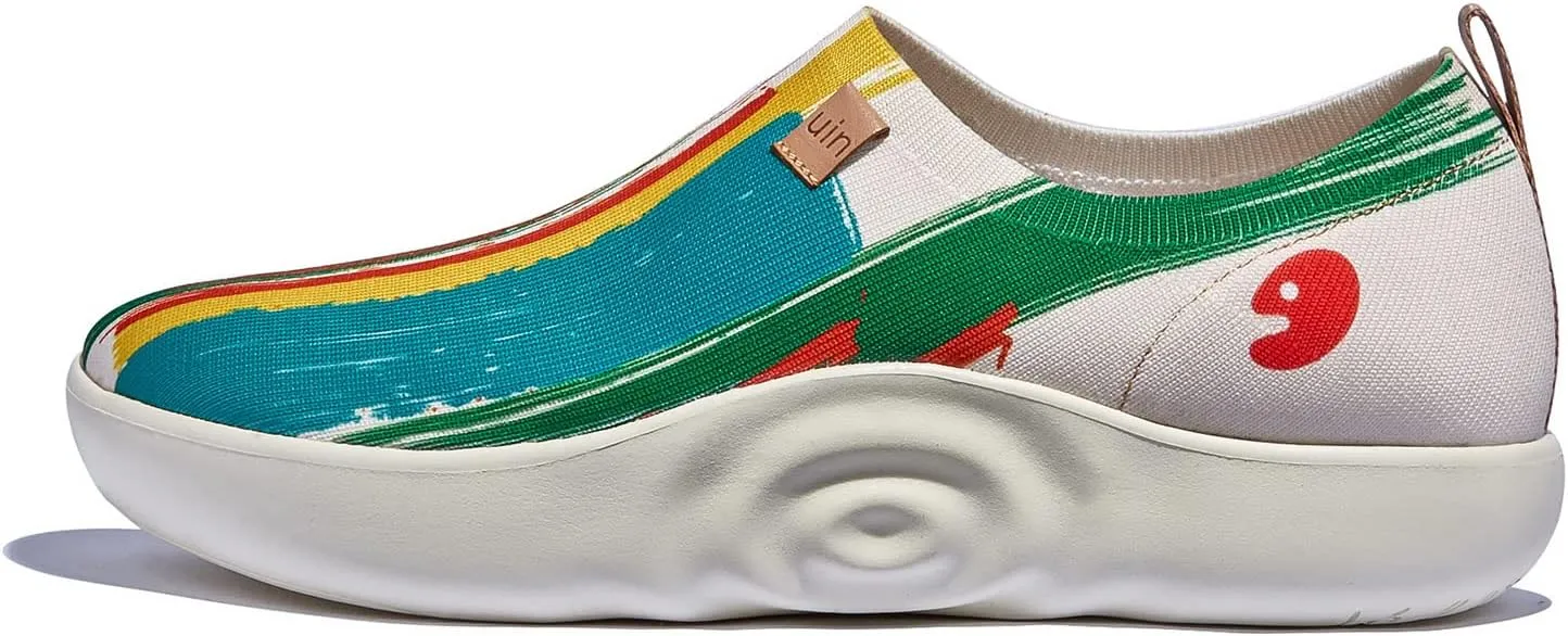 UIN Women's Walking Shoes Art Travel Slip On Casual Lightweight Fashion Sneaker Toledo Ⅹ