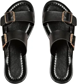 Verdusa Women's Buckle Sandals Summer Slides Open Toe Beach Outdoor Sandal Shoes