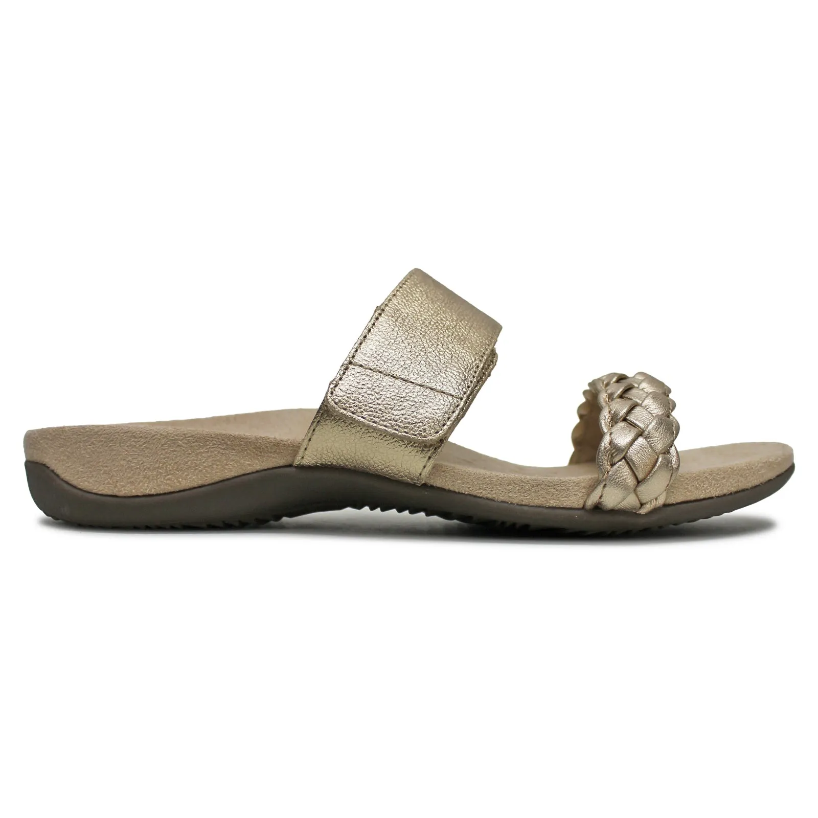 Vionic Jeanne Leather Women's Slides Sandals