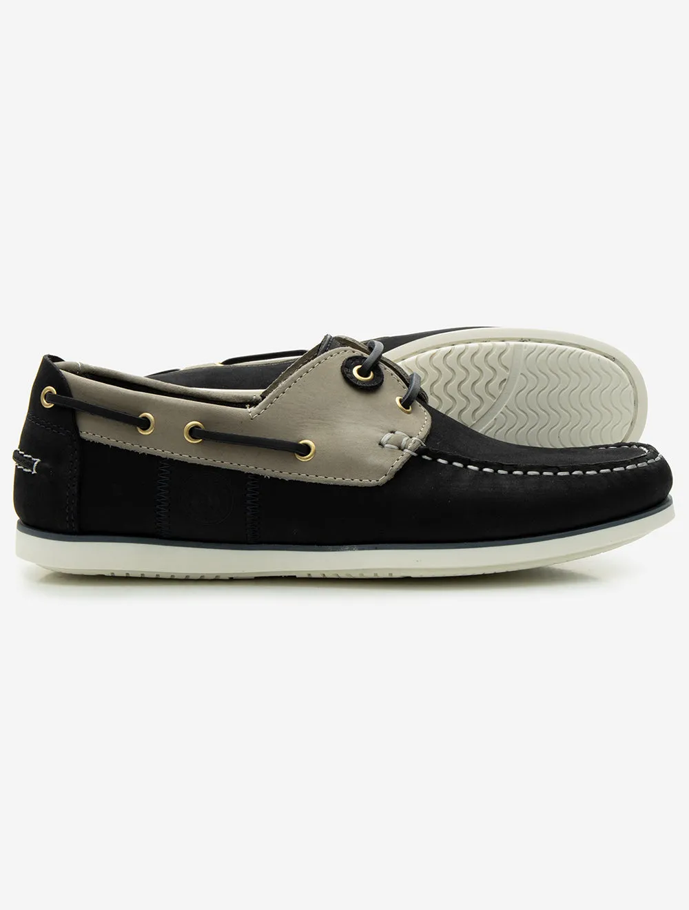 Wake Boat Shoes Navy/Putty