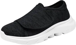 Women Sneaker Wide Width Comfort Walking Loafers Slip On Shoes Flat Feet Adjustable Lightweight Breathable Shoes