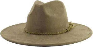 Women Suede Top Hat Wide Brim Fedora Hat Men Autumn Winter Felt Jazz Hats Classic Church Fedoras Chapeau Sombrero
