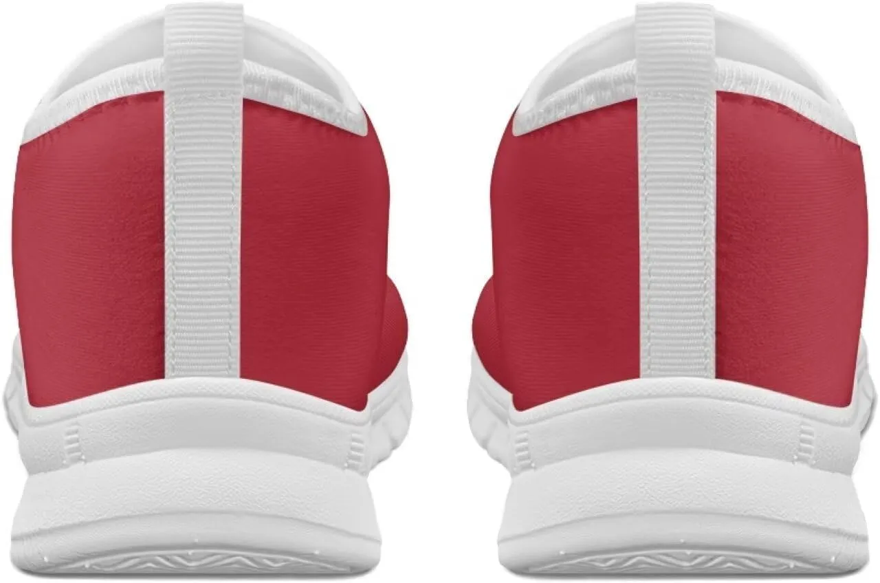 Women's Christmas Sneaker Casual Low Top Cozy Shoes Slip On Lightweight Anti-Skid Workout Walking Sneaker for Women US 5.5-11.5