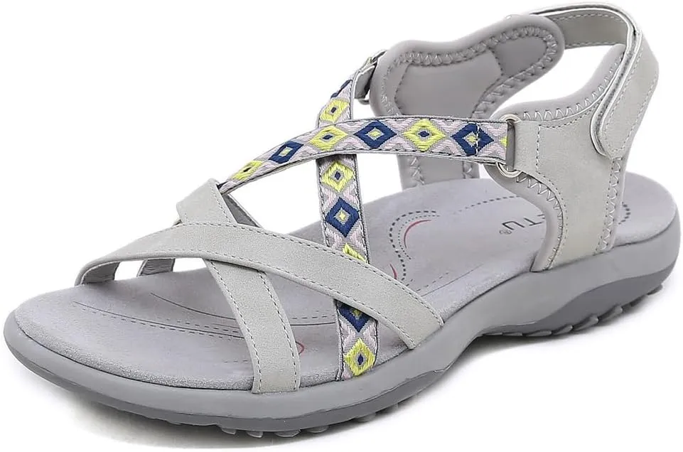 Women's Comfortable Hiking Athletic Sandals Arch Support Sports Walking Casual Summer Outdoor Beach Water Sandal