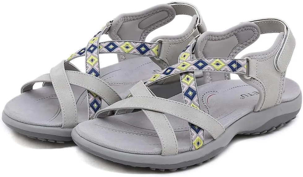 Women's Comfortable Hiking Athletic Sandals Arch Support Sports Walking Casual Summer Outdoor Beach Water Sandal