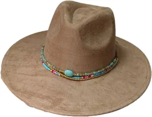 Women's Decal Suede Hat Wide Brim Fedora Hat Men's Autumn Winter Jazz Hat Classic Suede Fedoras Sombrero