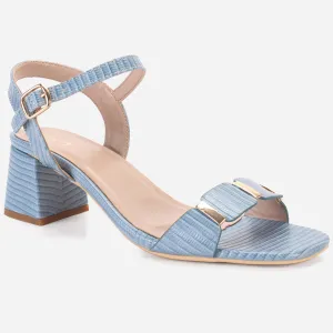 Womens "ZURIA" Ankle Strap Block Heeled Sandals