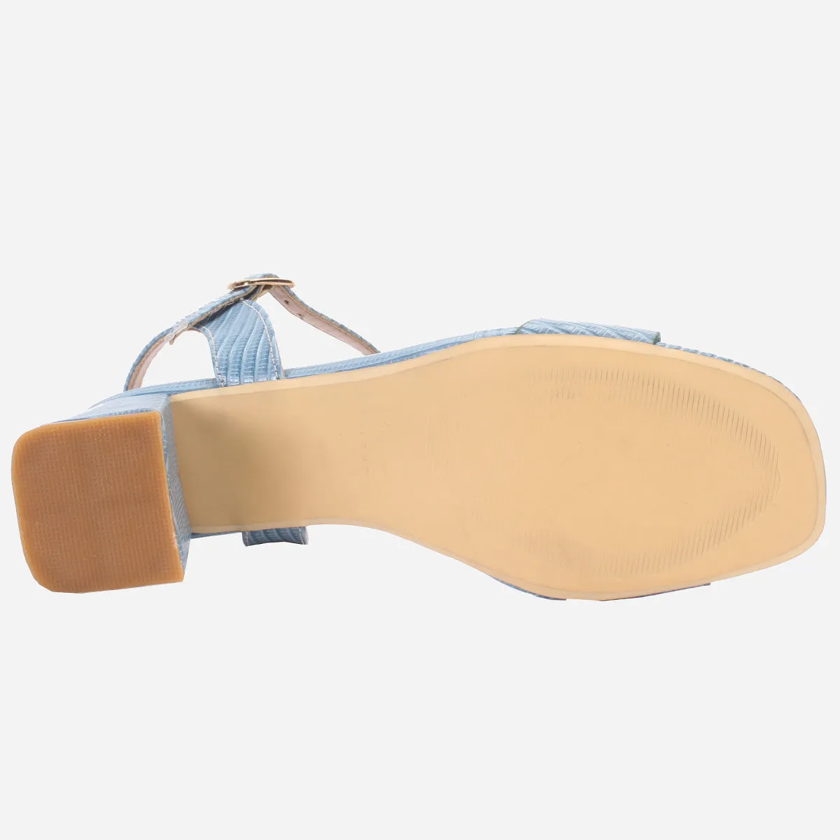 Womens "ZURIA" Ankle Strap Block Heeled Sandals