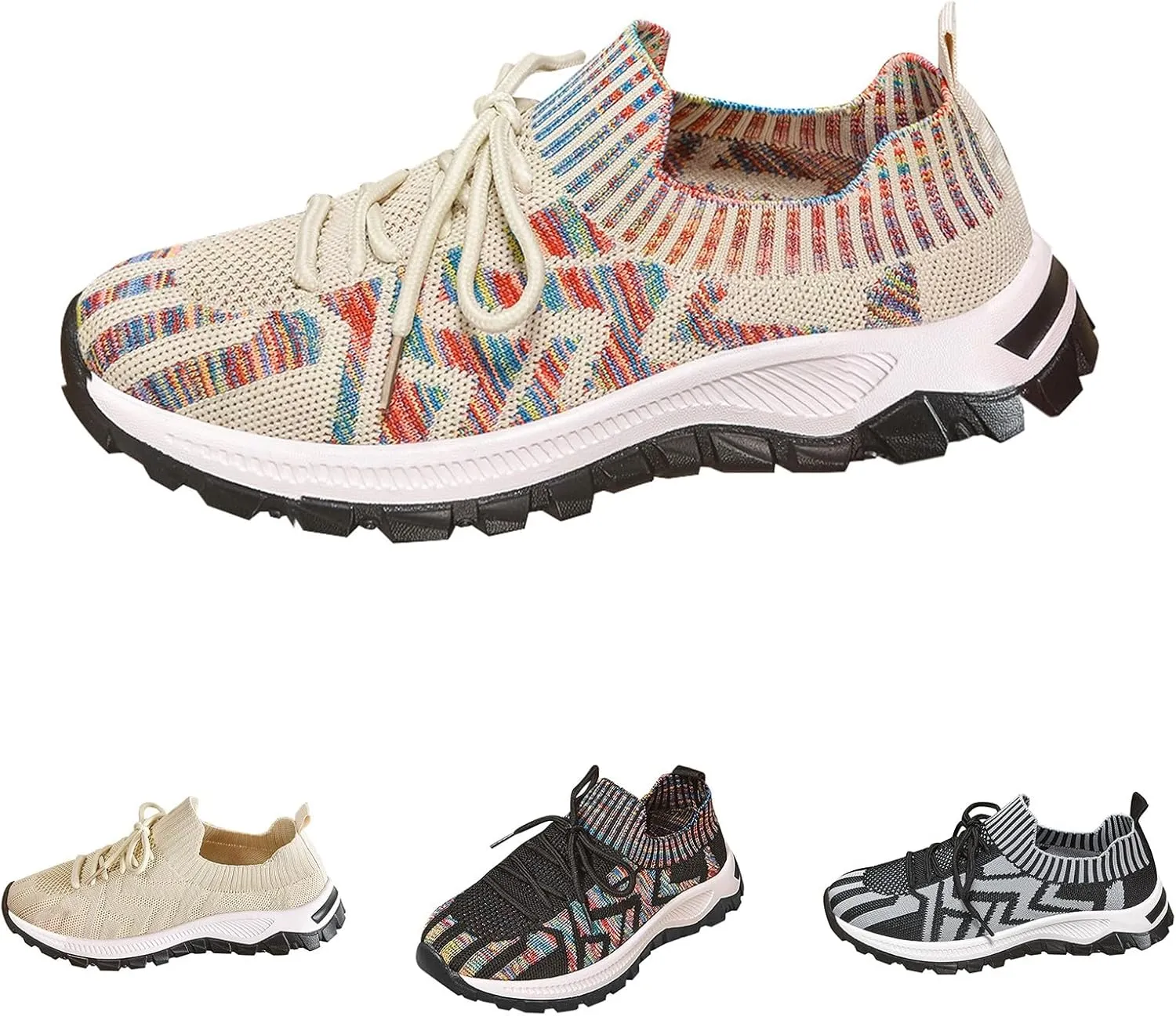 Womens Running Shoes Lightweight Breathable Casual Soft Sole Mesh Workout Sports Shoes Slip-on Walking Tennis Sneakers